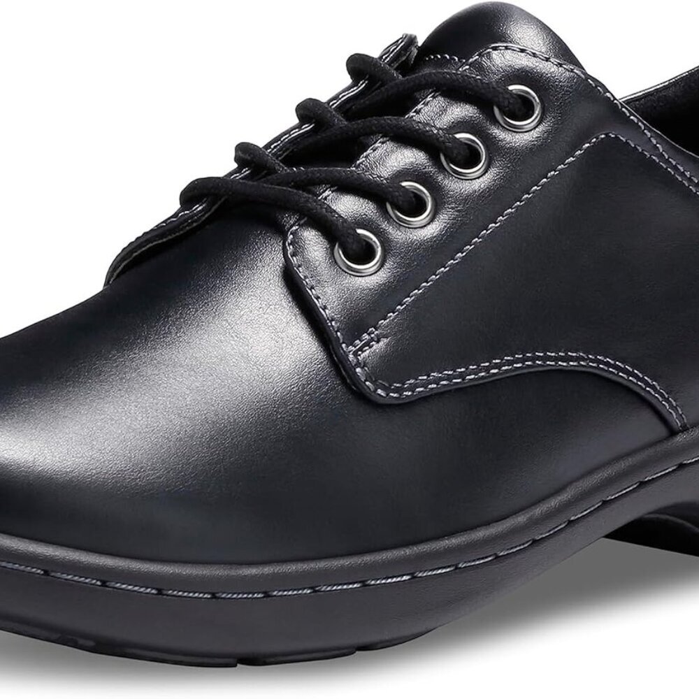 Women's Oxford Shoes Synthetic Black Size 8 Comfort Memory Foam Sole